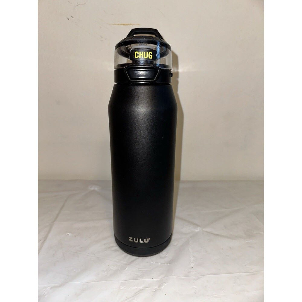 ZULU SWIFT STAINLESS STEEL VACUUM INSULATED WATER BOTTLE 32OZ - BLACK